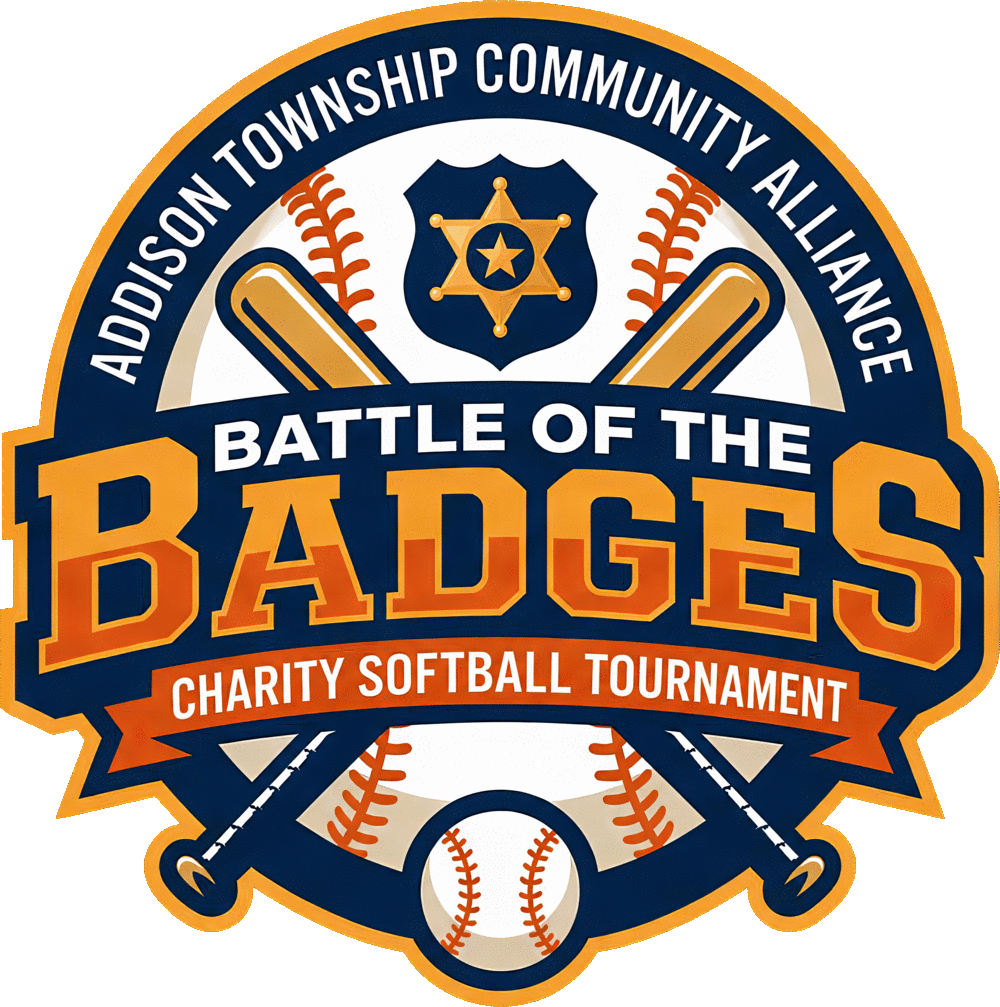 Battle of the Badges charity softball tournament logo